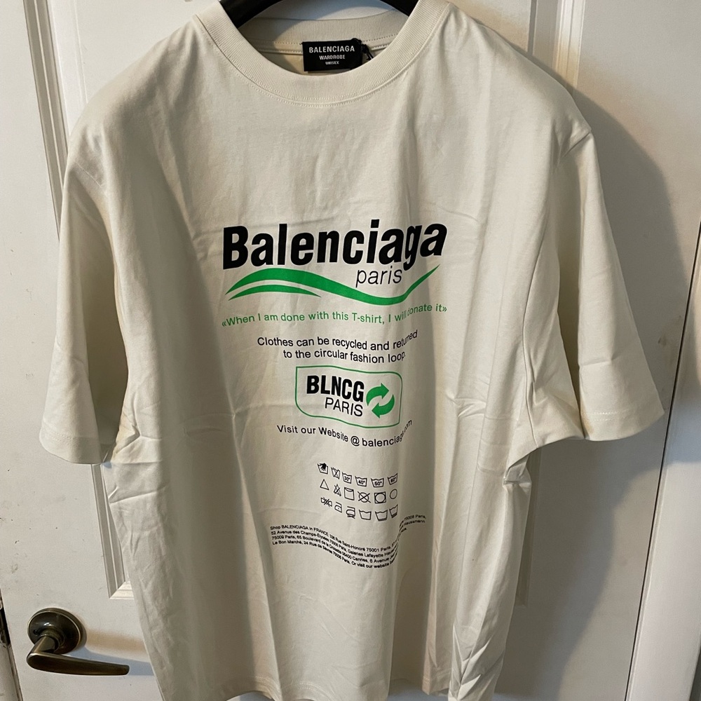 Balenciaga Dry Cleaning Shirt Authentic - Worn Once